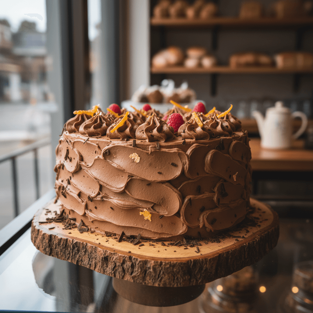 Gâteau classique traditionnel en pâtisserie